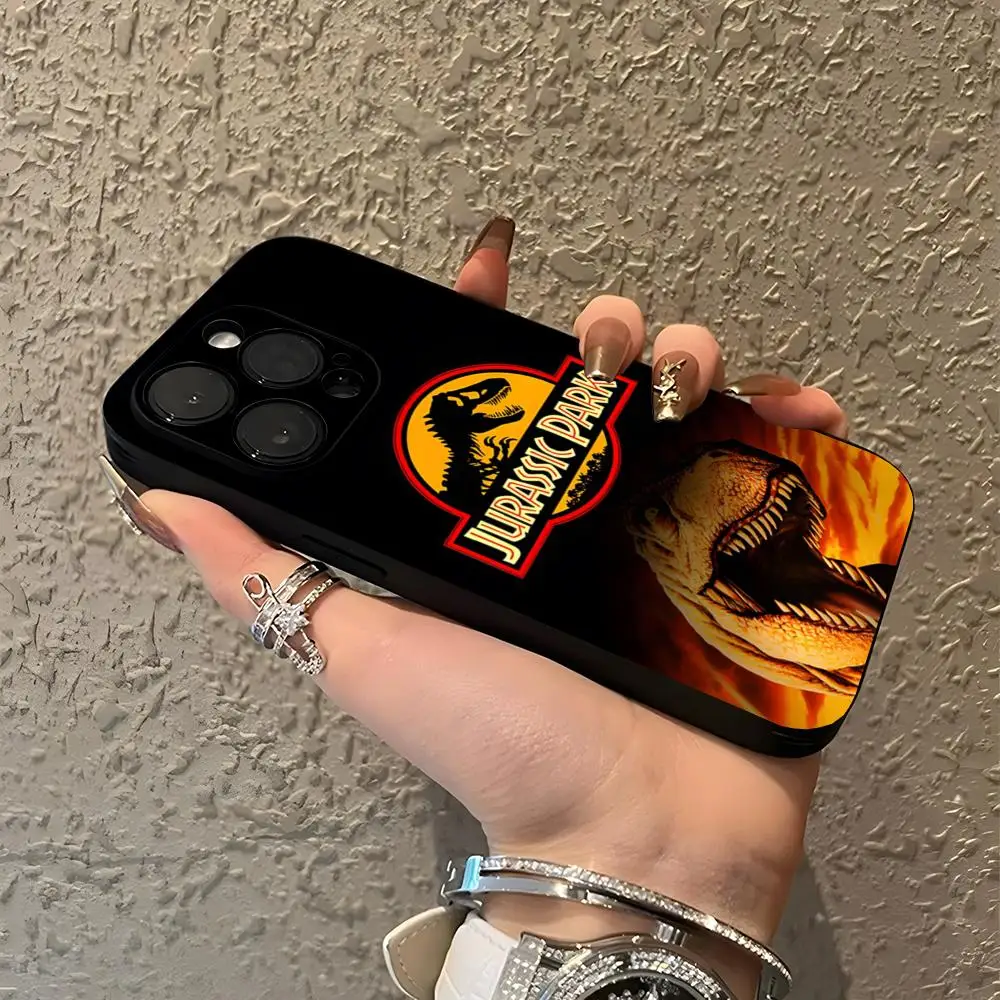 J-Jurassic Park Dinosaur World Phone Case Potdemiel For IPhone 15 16 13 Pro Max 14 12 11 Xr X Xs 8 7 Plus Luxury Back Cover