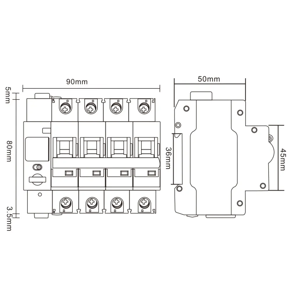 Imagem -06 - Tuya Zigbee Interruptor Inteligente Disjuntor Controle Remoto Função Recluso Automático Vida Inteligente 63a 1p 2p 3p 4p