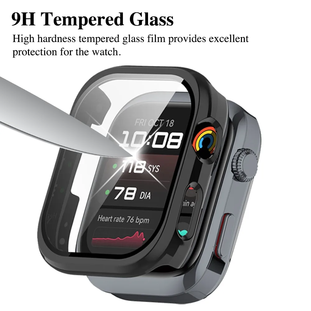 Verre + étui pour Huawei Watch D2, protecteur d'écran, Film anti-rayures, housse de protection PC pour Huawei Watch D2, accessoires