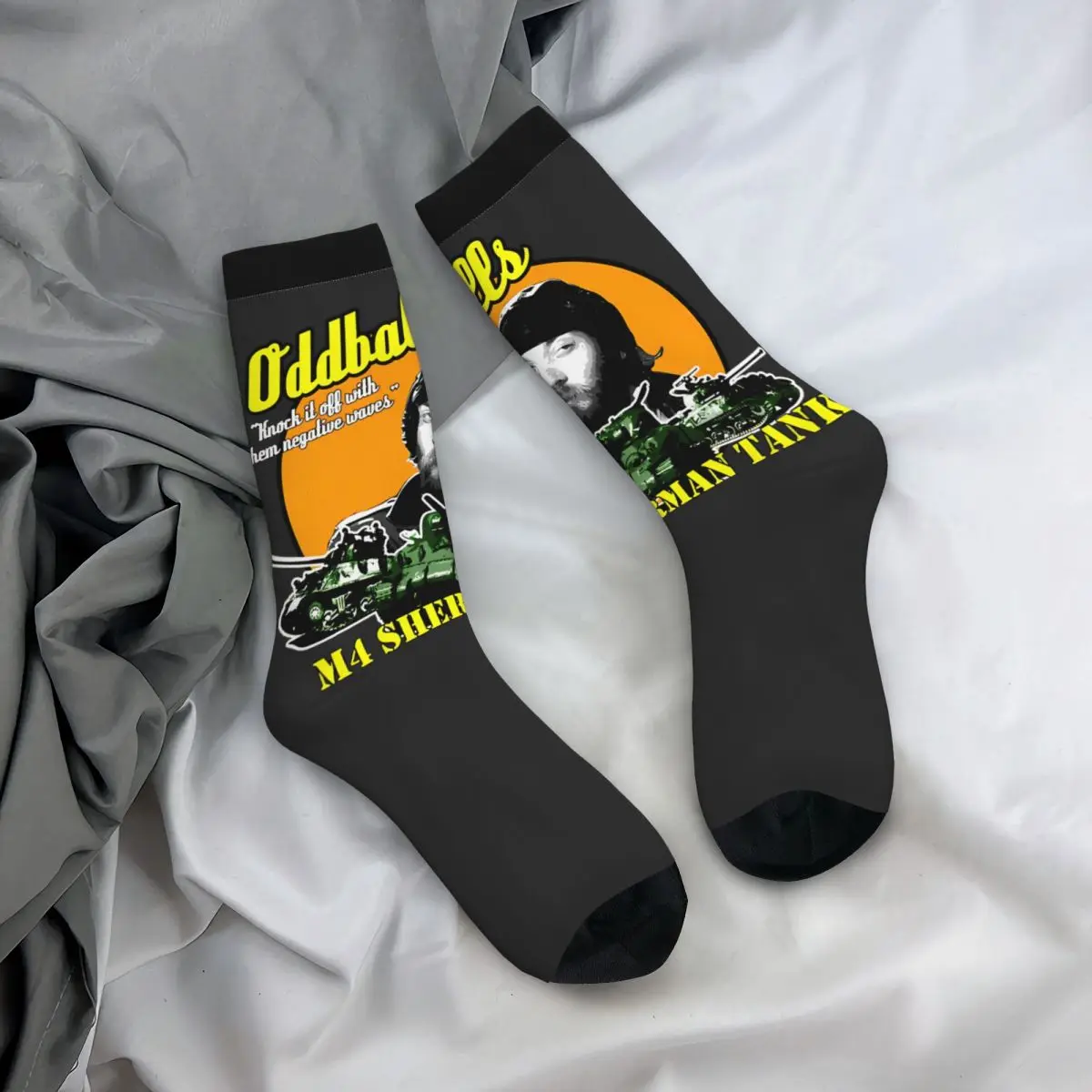 Divertente calzino pazzo per uomo fantastico Hip Hop Vintage Kelly Heroes Happy Seamless Pattern stampato Boys Crew compression Sock