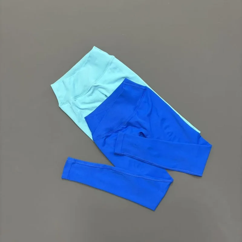 Vision Leggings V Cross Waist Women Tights Seamless Scrunch High Elastic Fitness Yoga Pilates Gym Workout Running Sports Pants