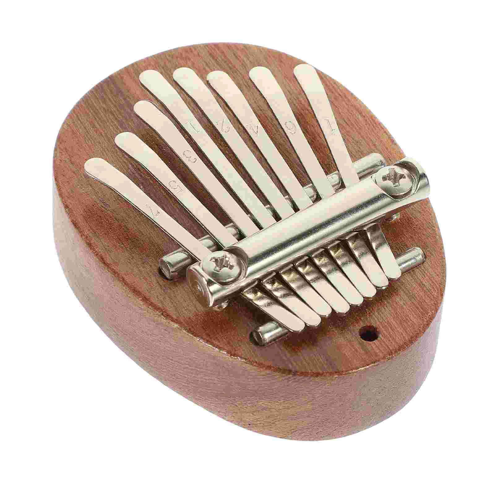 Mini Cabalin Pocket Musical Instrument Wood Kalimba Instruments Thumb Piano Finger Percussion Toy 8 Keys