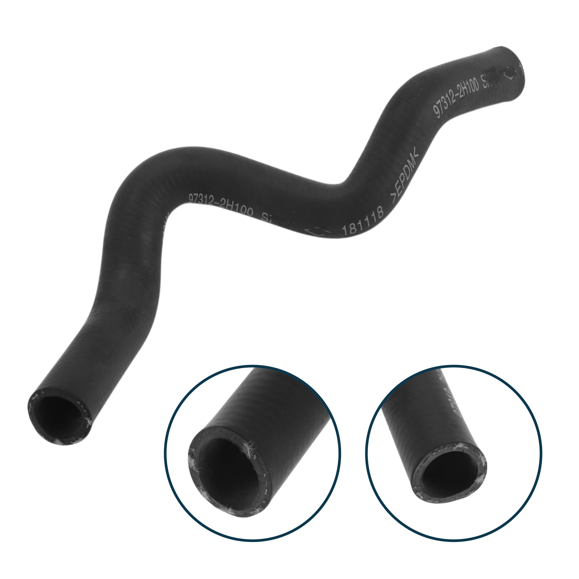 

UXCELL Шланг радиатора Шланг обогревателя Выпускной шланг радиатора No 973122H100 для Hyundai I30 2007-2011 Резиновая трубка охлаждающей жидкости Черный