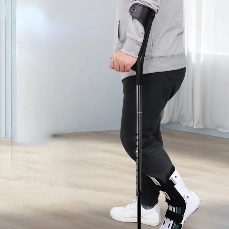 

Advanced Elbow Crutches with Shock Absorbers, Folding Aluminum Underarm Walking Aids, Lightweight Rehabilitation, Arm Support