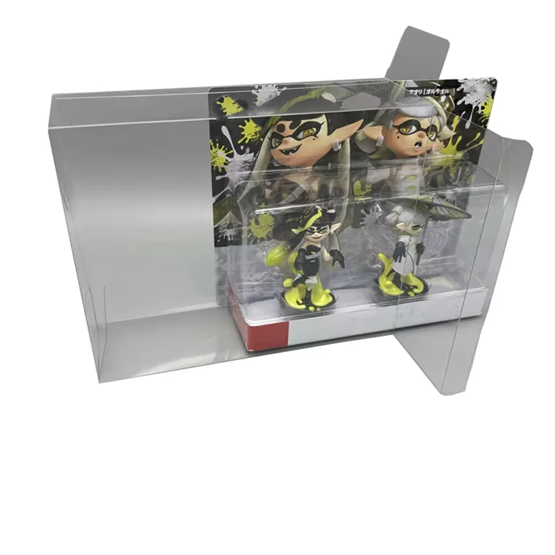 Caixa de proteção transparente para AMIIBO para Splatoon 3 Collection Display Storage Case