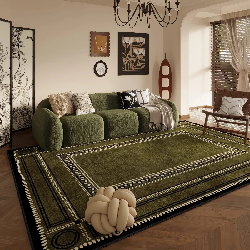 Retro Style Living Room Decoration Plush Carpet Large Area Rugs for Bedroom Thick Washable Lounge Floor Mat Home Fluffy Soft Rug