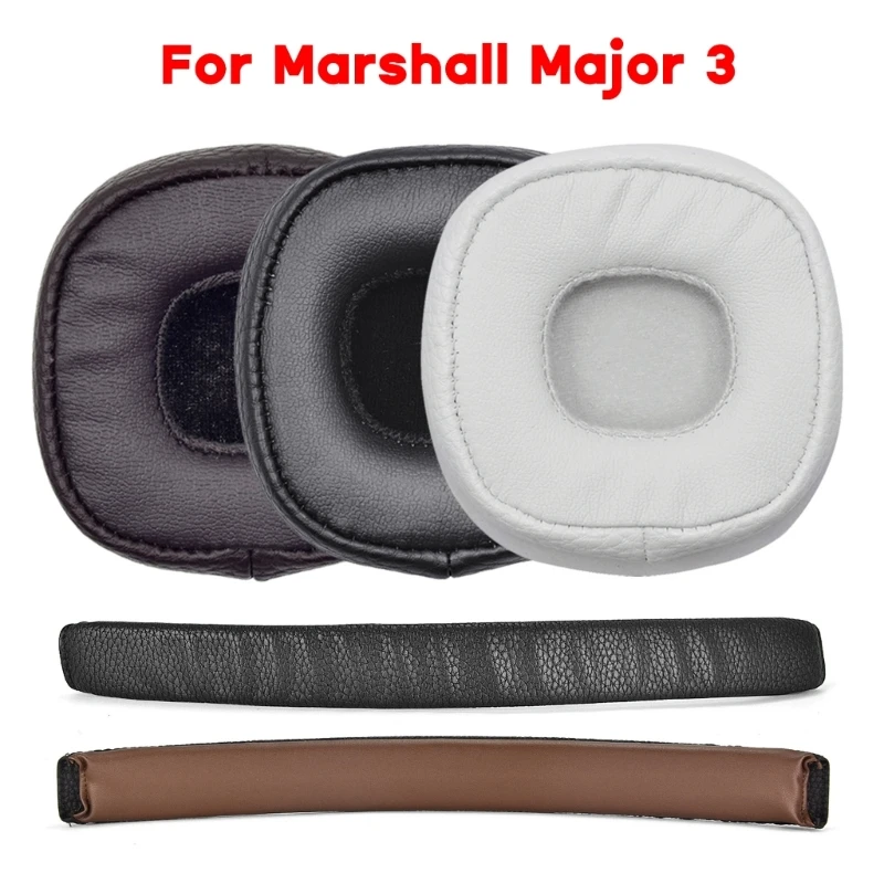 Comfortable Ear pads HeadBeams Cushion for Marshall Major 1234 Mid Headset Earmuff Memory Foam Noise Cancelling Ear Pad Cover