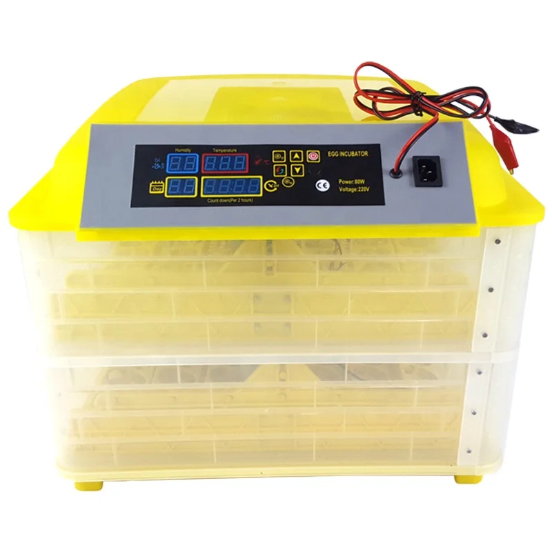 

48/96Eggs Automatic Incubator Yellow Chicken Hatchery Machine Small Restaurant Use