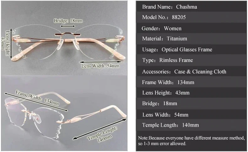 

Butterfly Eyewear Woman Luxury Optical Glasses Frame Diamonds Clear Gafas Ultra Light Designer Prescription Glasses Spectacle