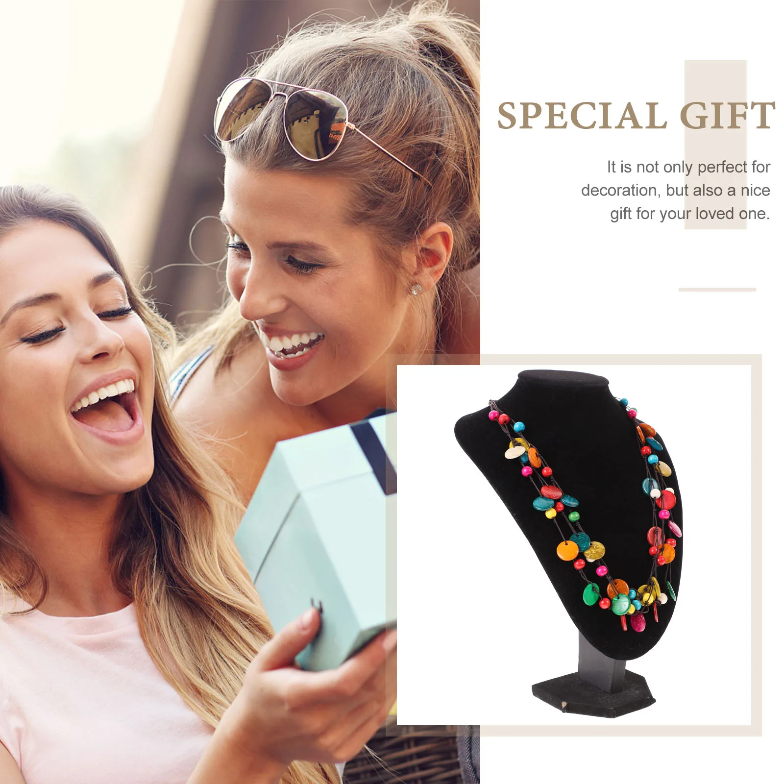 

Vintage Coconut Shell Necklace Boho Jewelry for Women Pendant Necklaces Universal Trendy Bamboo and