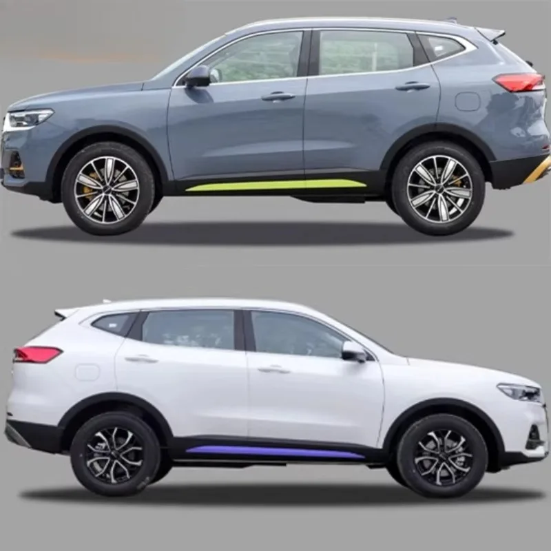 

Для Haval H6 Guochao версия кузова боковая юбка наклейка край двери латте пленка модифицированная юбка наклейка декоративная полоса наклейка на автомобиль
