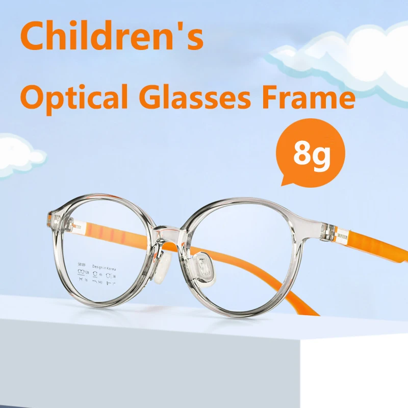 Ultra light TR90 Glasses Frame Round Adjustable Leg Children Teenager Student Eyeglasses Defocus Myopia Eyewear Boy Girls 2026