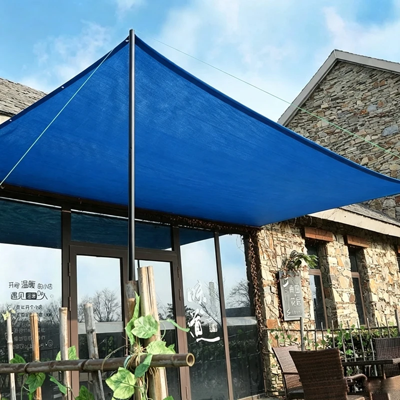 Hi-quality HDPE Anti-UV Blue Sun Shading Net Outdoor Awning  Garden Succulent Plant Sun-proof Sunshade Net Swimming Pool Cover