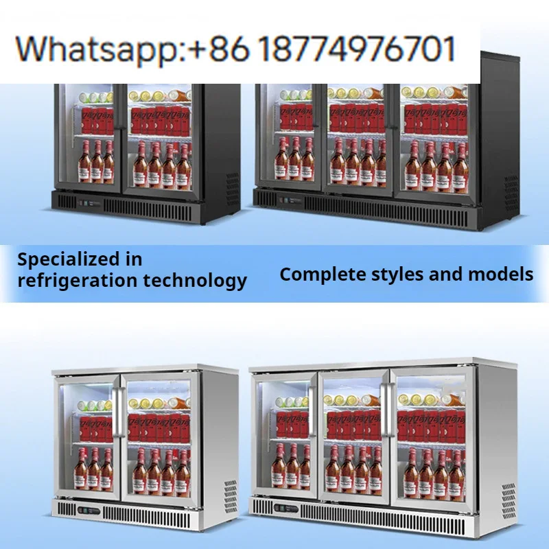 

Высококачественный трехдверный мини-холодильник для вина и пива с воздушным охлаждением, встраиваемый, с раздвижными или вращающимися дверями, для бара