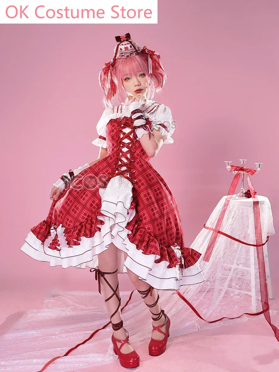 Shugo Chara Hinamori Amu Red And White Dress Cosplay Costume Cos Game Anime Party Uniform Hallowen Play Role Clothes Clothing