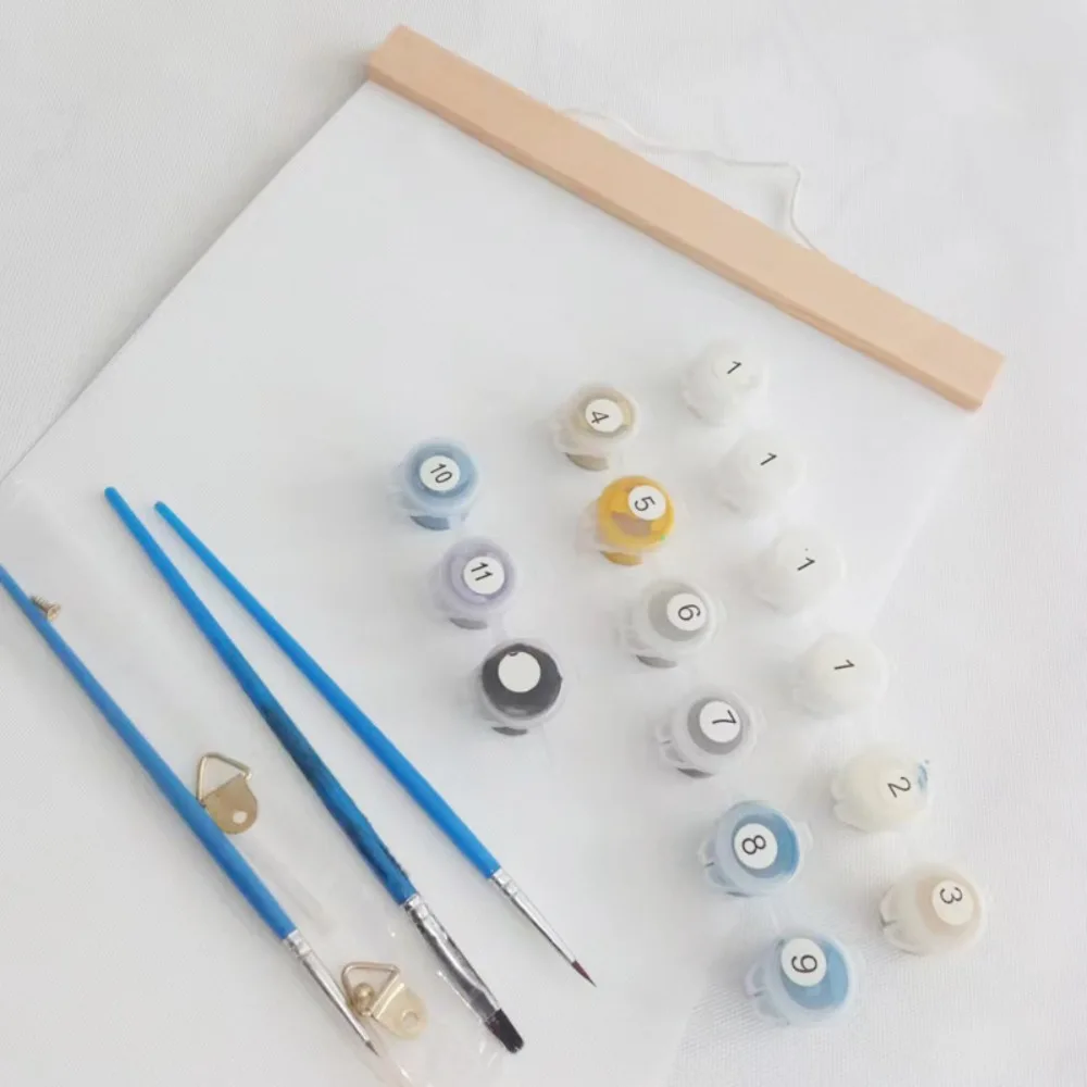 Hand Drawn Blank Oil Canvas with Frame Double-sided Drawing Canvas Drawing Board Rectangle Painting Canvas Board Painter