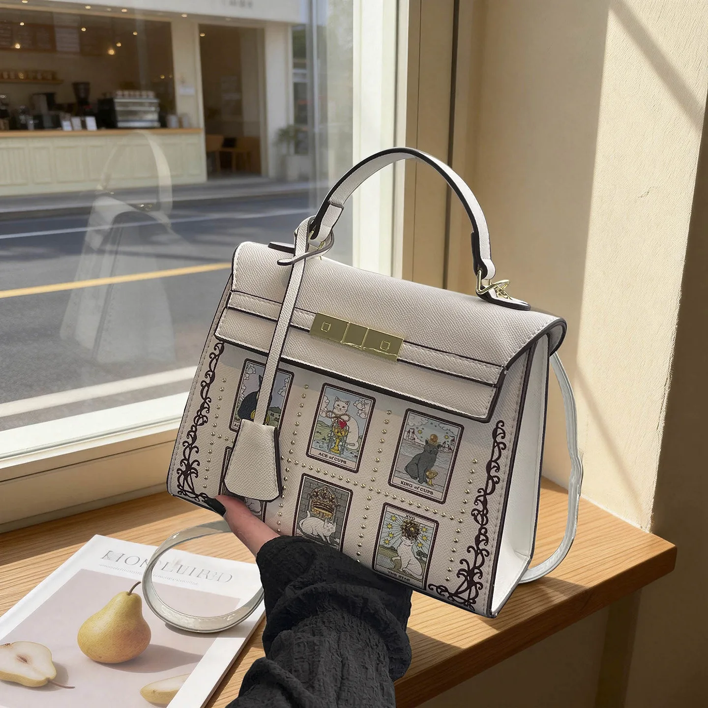 

2026 New Fashion Top Handle Bag for Women Elegant Versatile Satchel Purse Shoulder Crossbody Work Commute Casual Handbag
