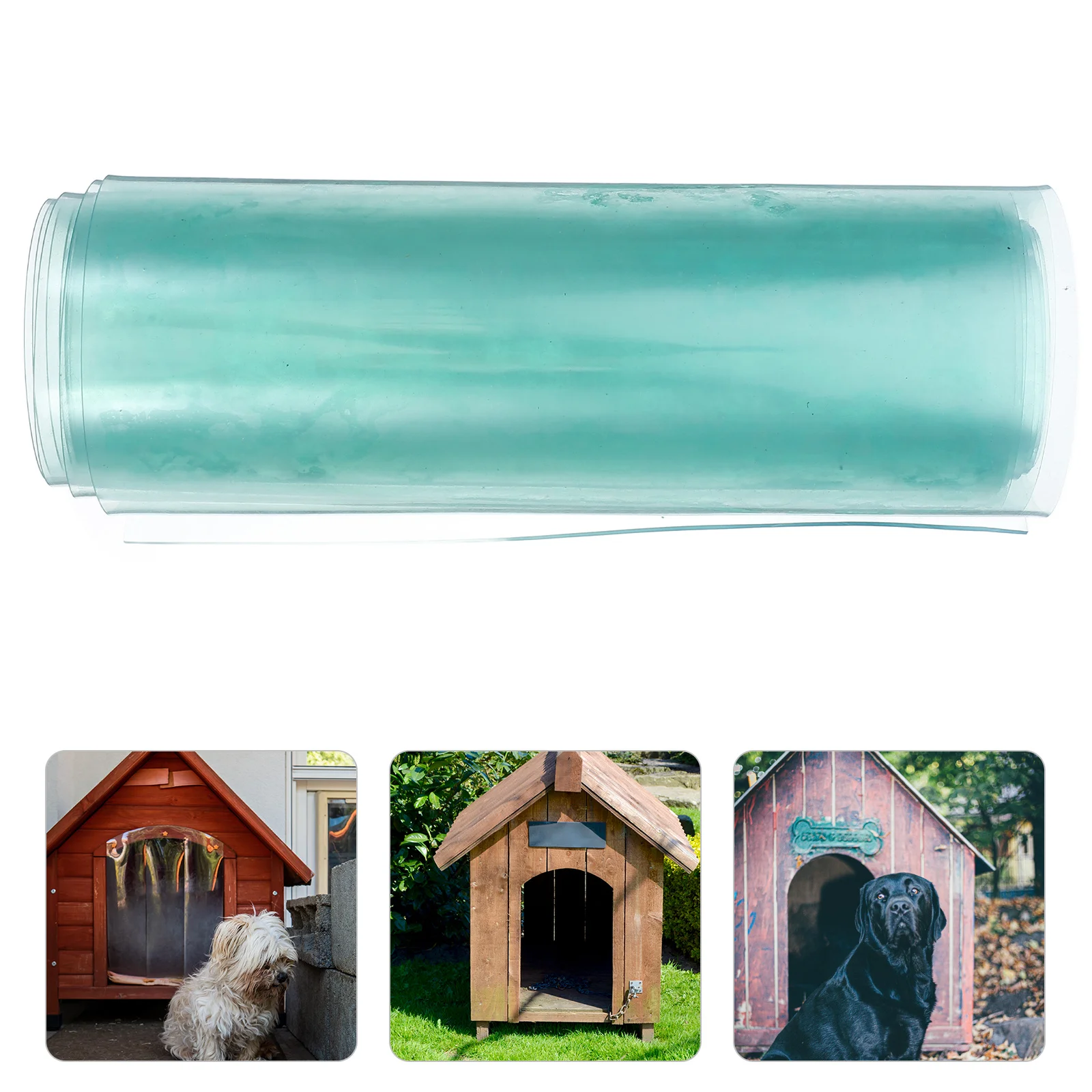 

Transparent Dog Door Replacement Flap Universal Vinyl DIY Cuttable Pet Door for Indoor Outdoor Use