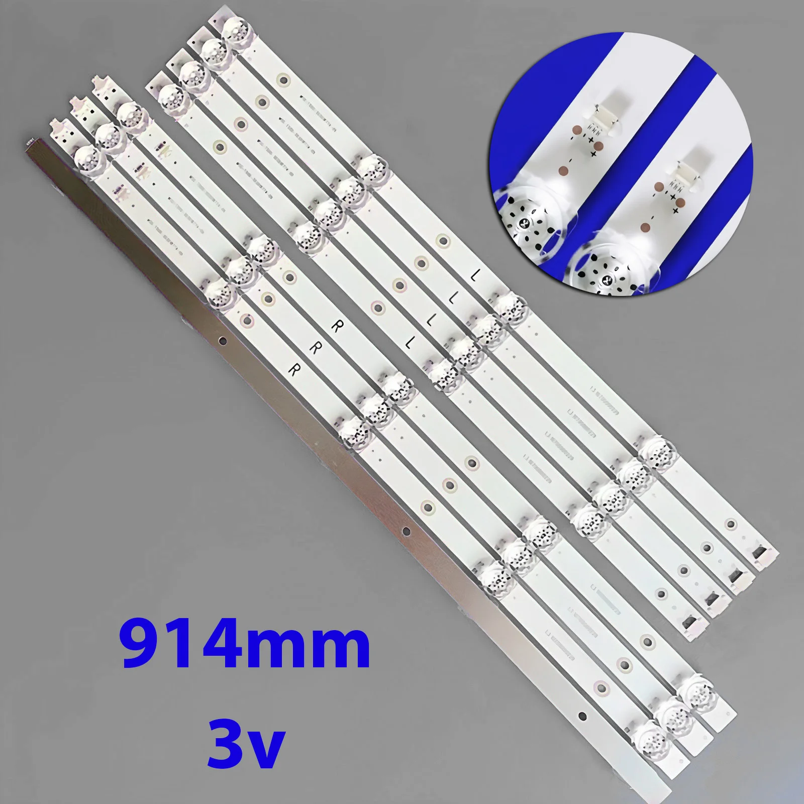 

LED Strip For 50MU03BS 50MU03SS 50MU03WS 50MU03GS Backlights MS-T500-F01-3030-2105-09