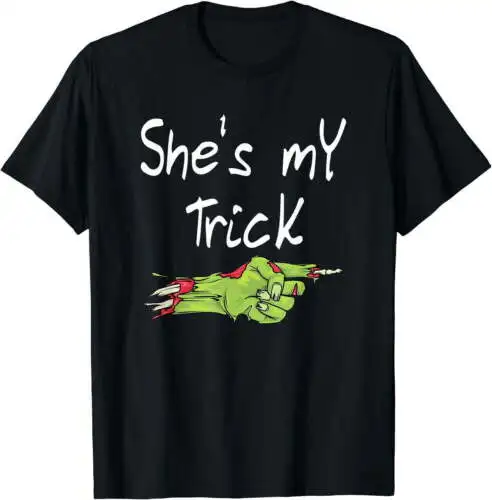 Couples Halloween Matching He's My Treat She's My Trick Fun T-Shirt