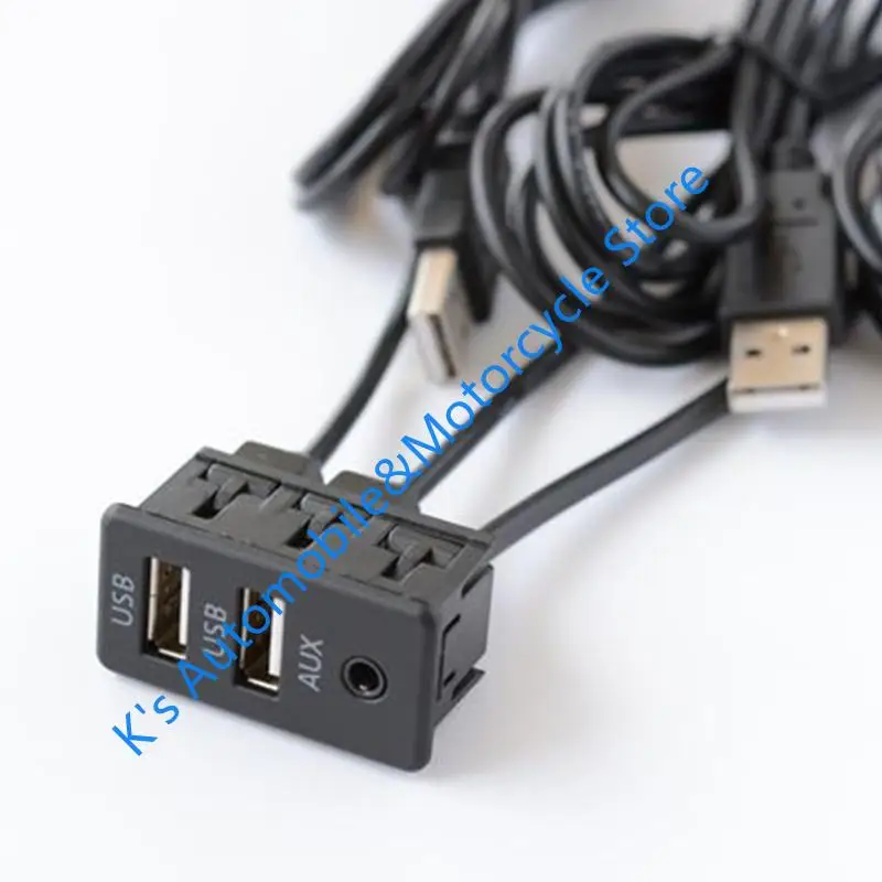 

Q39F Трупочный автомобиль приборная панель Mount Mount USB Панель порта двойной USB -адаптер удлинительного адаптера