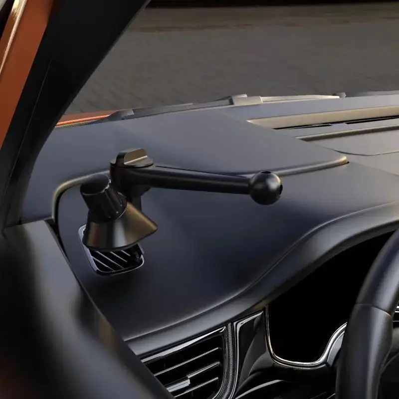 Universal Car Air Vent Clip Phone Holder Mount 17mm Ball Head Base Adjustable Cradle for All Smartphones Secure Fit