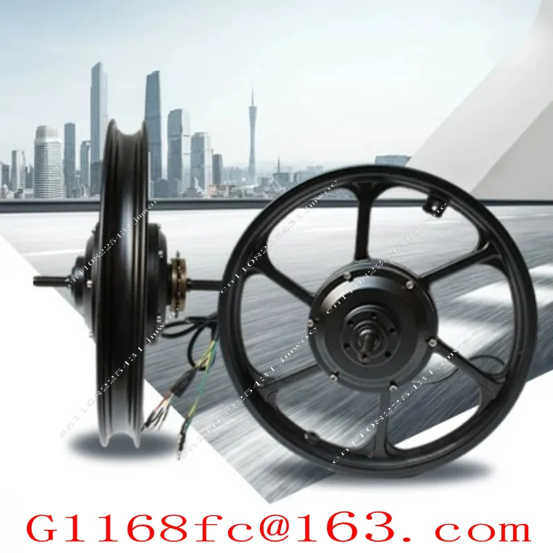 16 Inch 36V48V Waterproof Folding Bike Rear Wheel Electric Mountain Bike Integrated Wheel Brushless Toothed Motor