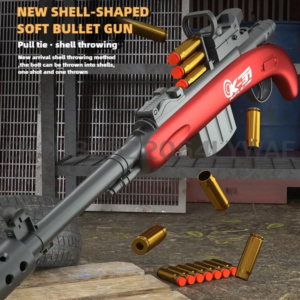 Pistolet na kulki K-31, pistolet na kulki, zabawka, ładowanie ręczne, trzpień, CS GO, dla dzieci i dorosłych, gry na świeżym powietrzu, prezent na Boże Narodzenie, urodziny