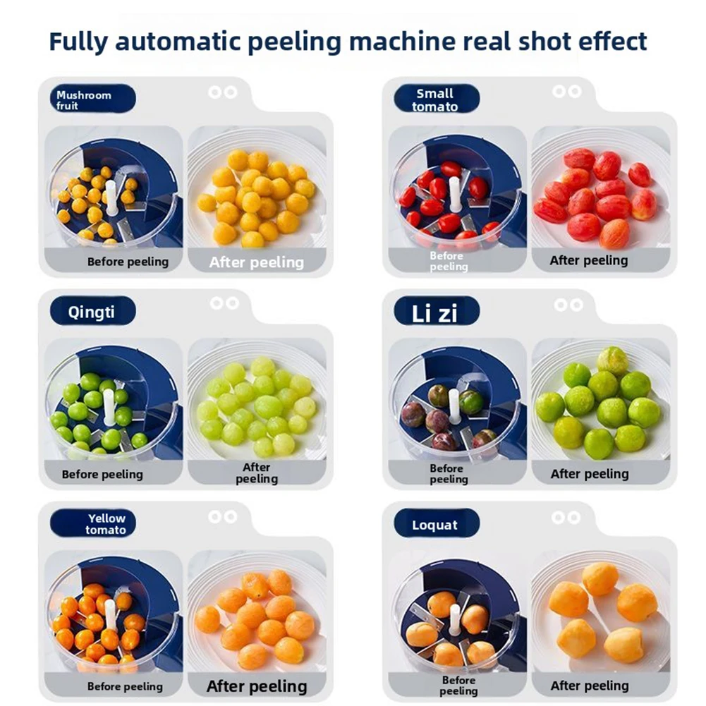 

Automatic Electric Grape Peeling Machine,Electric Garlic Peeling Machine Fruit And Vegetable Peeler Fruit Prep Tools