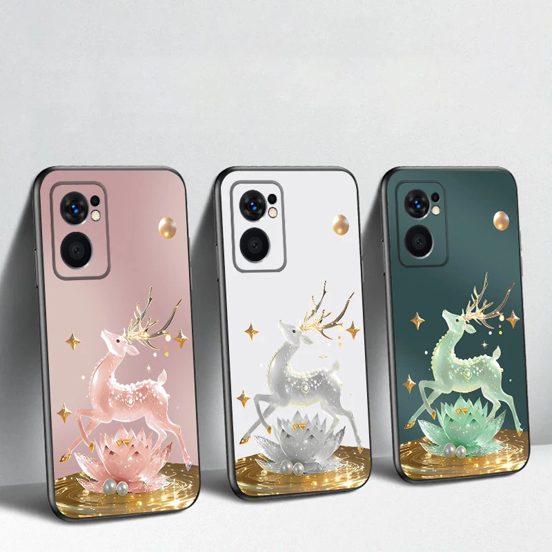 

Dreamy Silver Lotus Deer For OnePlus 8 9 11 12 13 10 Pro 9R 8T 12R Ace 5 2V Nord CE 2 4 Lite N20 SE 30 N200 TPU soft phone case
