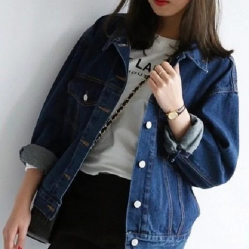 Special Novelty Jean Jackets for Women 2024 Latest Fashion Winter Denim Jacket Woman Crop Coats Trend Blue New Arrival Designer