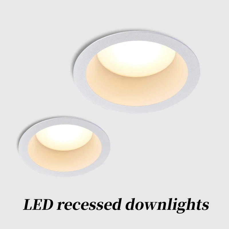 LED Downlight Recessed Dimmable Ceiling Light White 9W12W15W18W24W Home Decor Living Bedroom Indoor Lighting Embedded Ceil Lamps