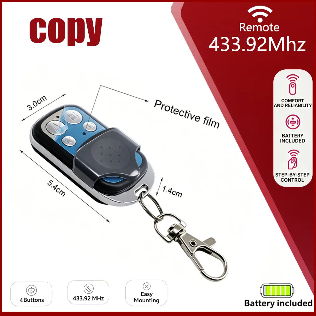 Clone Duplicator Key Fixed Learning Code Cloning Key Distance Wireless Remote 433.92Mhz