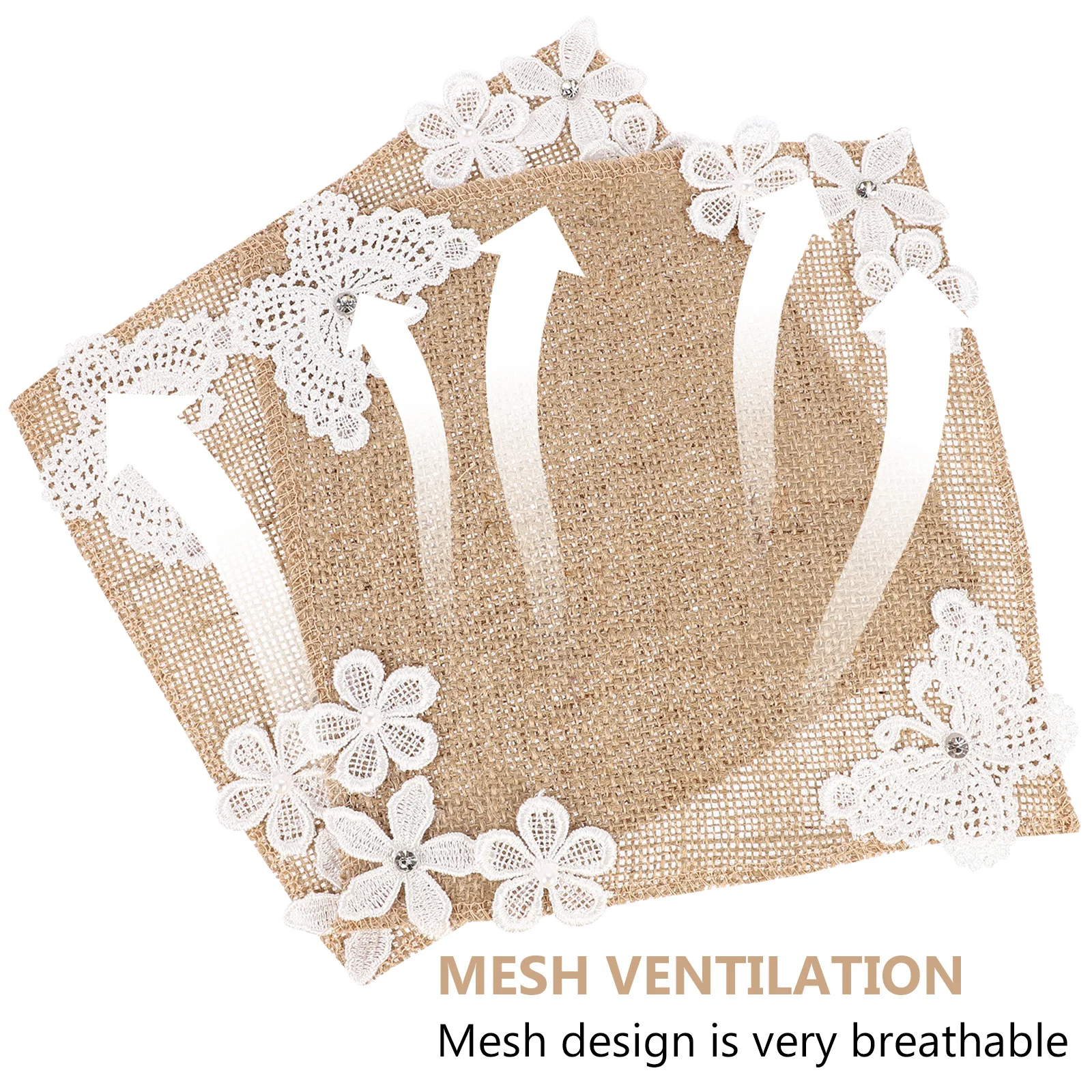 2 قطعة مفرش طاولة طعام من الكتان مفرش طاولة ممتاز مقاوم للحرارة ديكور قابل لإعادة الاستخدام لولائم الزفاف وعطلة المنزل #5