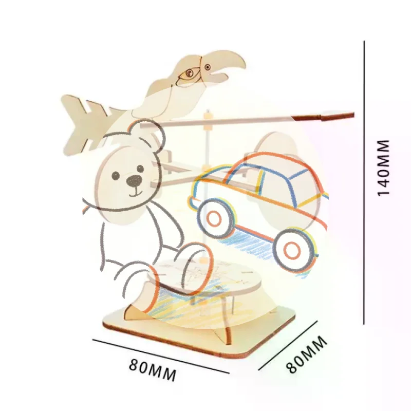 

1 шт. DIY Ветроуказатель: развивающий научный экспериментальный набор для детей, модель для школьных STEM-проектов по физике ♥