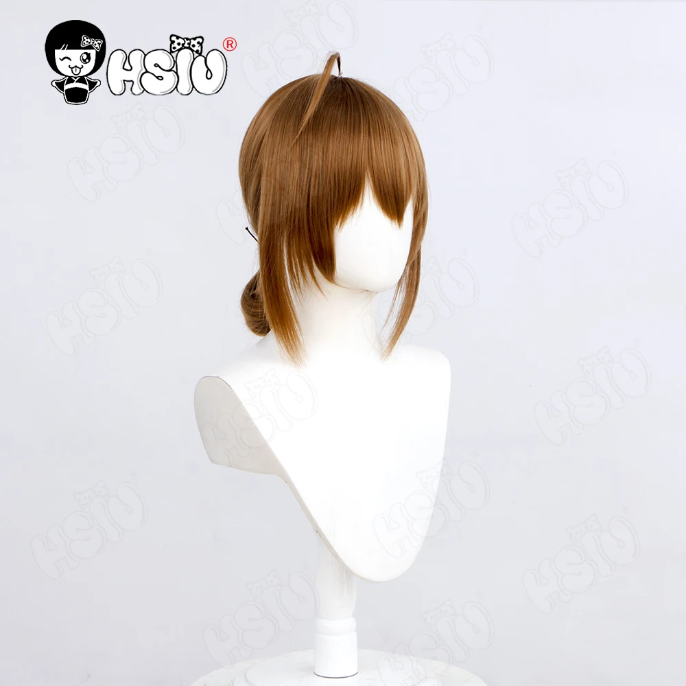 Tachibana Kimika Cosplay Wig HSIU 40Cm Light Brown Short Hair Synthetic Wig Wonderful Everyday Down the Rabbit-Hole cosplay