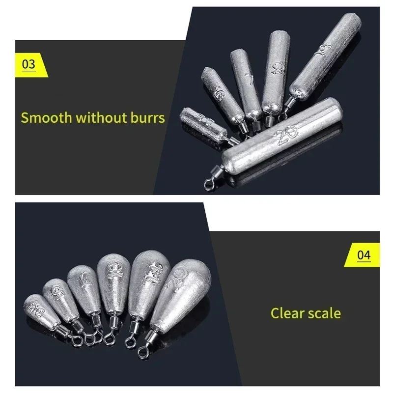 5 قطعة/الوحدة الصيد يؤدي الغطاسون الصيد الوزن 2 جرام-20 جرام قطرة النار الوزن البحر الصيد الرصاص أدوات صيد السمك المحتملة