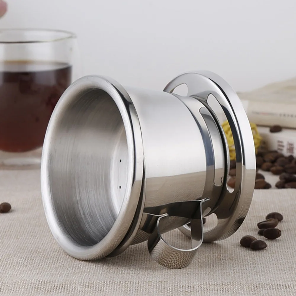 Portable Design Drip Filter Cup Detachable Water Segregator Reusable Coffee Drip Pot Cold Extraction Vietnamese Coffee Filter