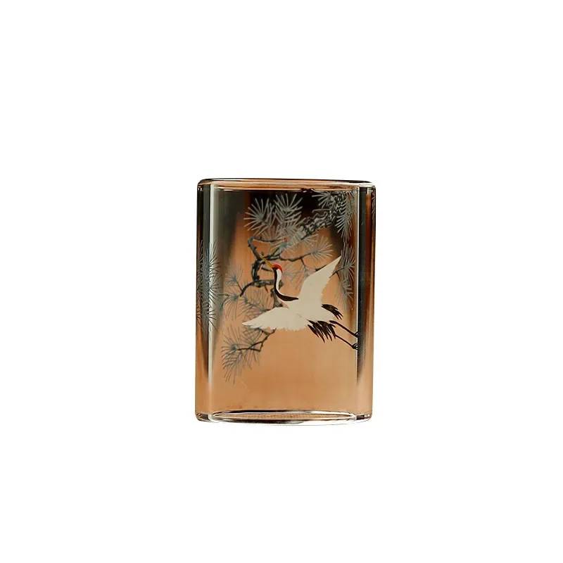 Heat-resistant glass cover, high borosilicate household tea set accessories, tea table ornament cover table