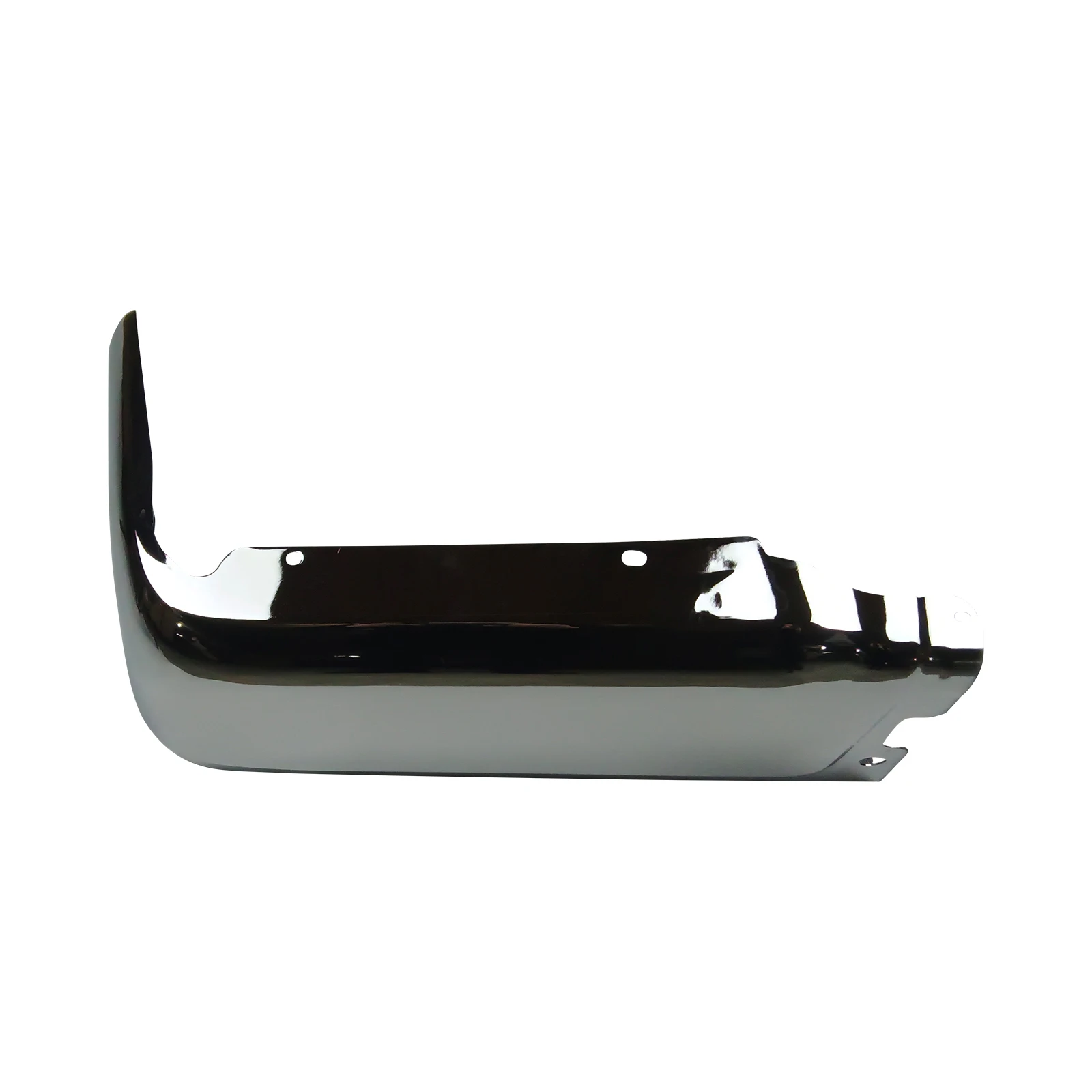 リアステップバンパーエンドキャップ 09-14 フォード F150用、パーキングセンサー穴なし、左側