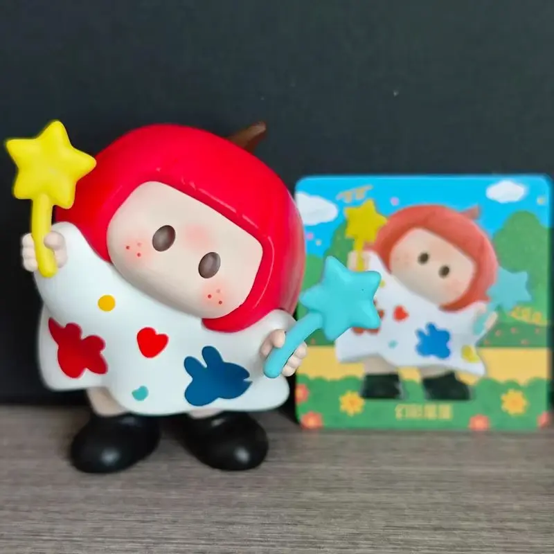 

New Icon Box YOYO Tilted Head Collection Series Flock Blind Box Trendy Toy Desktop Fun Ornaments Figures Birthday Surprise Gift