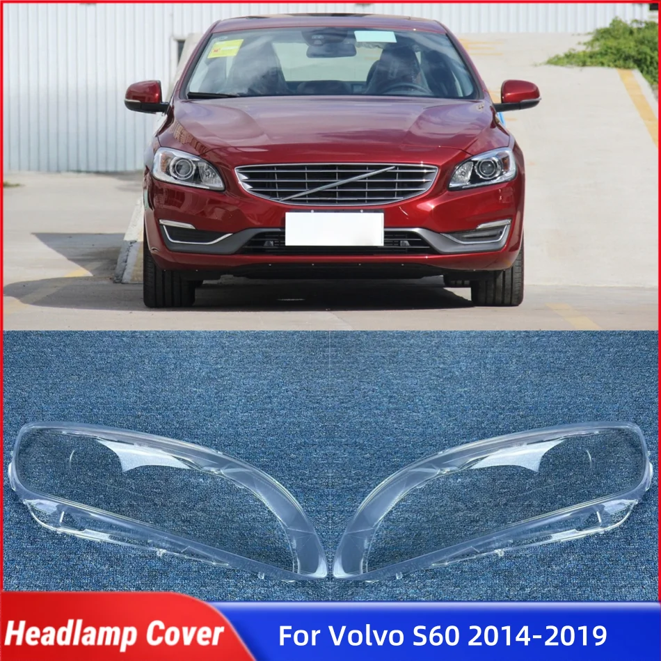 

Для Volvo S60 2014 2015 2016 2017 2018 2019 автомобильные гаджеты абажур крышка фары автомобиля передняя фара крышка объектива огни Shell