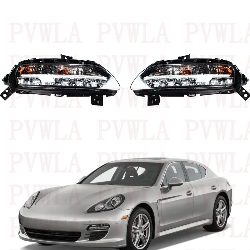 

Front Bumper LED Daytime Running Light Fog Lamp With Bulbs 97063108103 97063108203 For Porsche Paramela 2010 2011 2012 2013