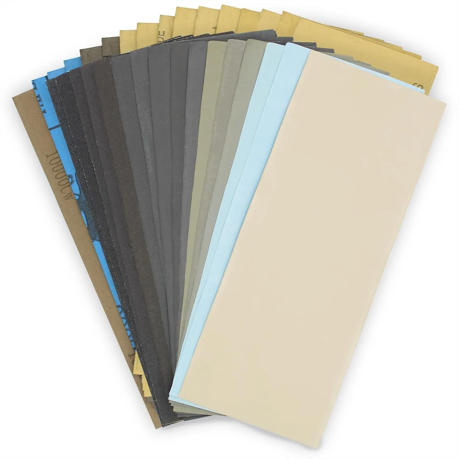 

Water Sandpaper Assorted Grit 120 to 10000 for Wood Finishing and Automotive Polishing, Ultra Fine and Durable