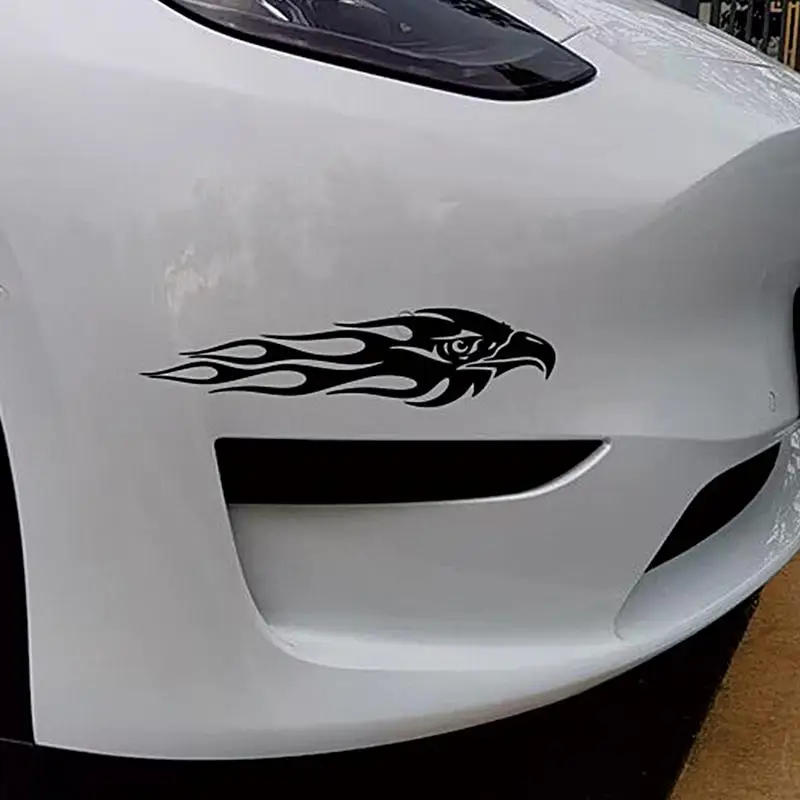 Adelaar Motorstickers 2 Stuks Voertuig Stickers Auto Stickers Vlam Eagle Sticker Motorfiets Sticker
