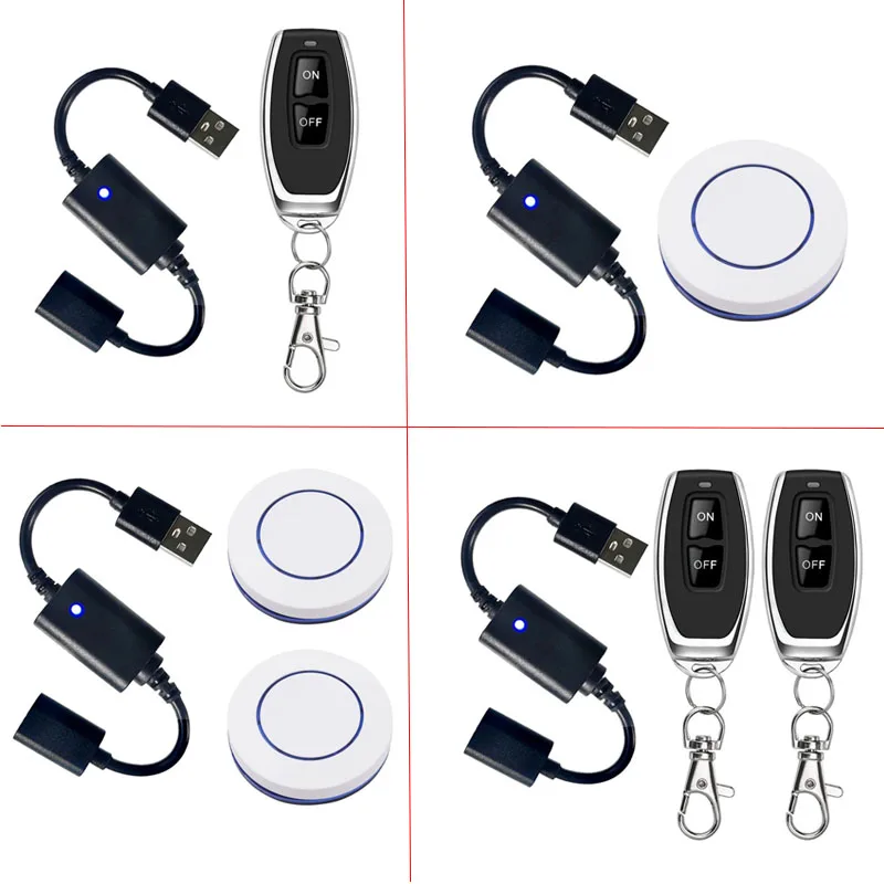 

DC 3.7V-16V 5V USB Wireless RF Remote Control Switch Driver Power For LED Light Strip Reading Lamp Light Fan