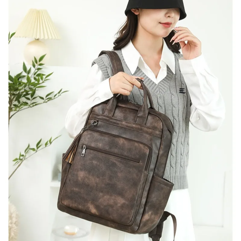 vintage-pu-leather-backpacks-for-women156-inch-laptop-backpack-ladies-purse-college-daypack-work-business-casual-travel-bag