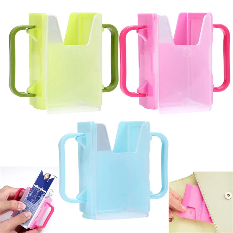 Anti-squeeze Box For Milk Infant Anti-Spill Cup Holder Bottle Cup Milk Holder Adjustable Safety Plastic Kids Juice Box Drinking