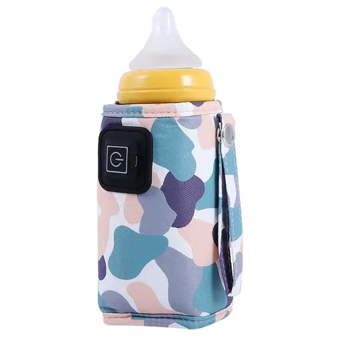 USB Milk Water Warmer Travel Stroller Insulated Bag Baby Nursing Bottle Heater Safe Kids Supplies for Outdoor Winter