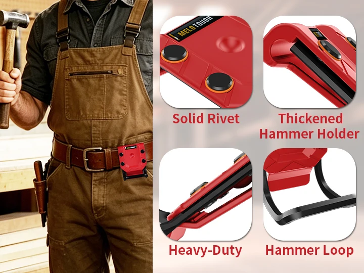 Hammerhalter für Gürtel, Hammer-Schlaufe, Holster, Gürtelhalterung – Detail 3